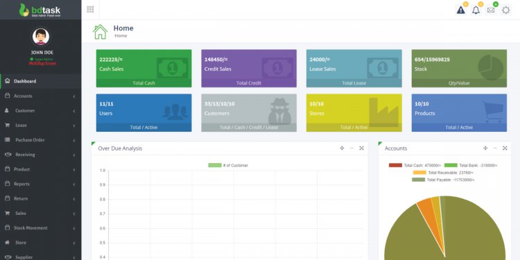 M-Store - Multi-Store Inventory Management System with Full Accounts and installment Sale
