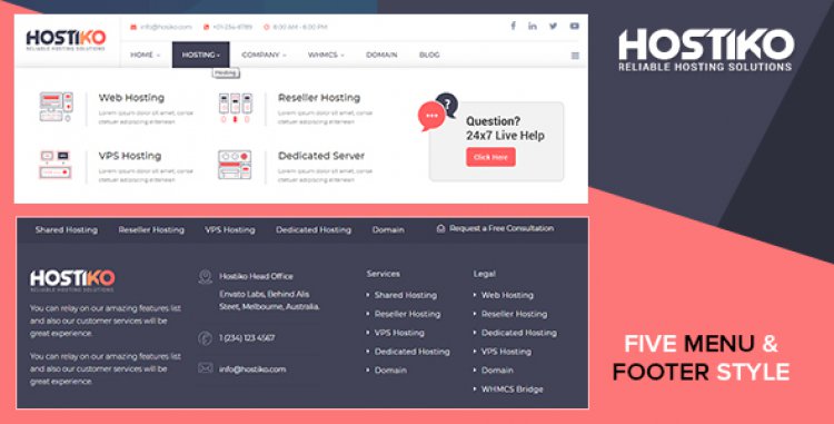 Hostiko - Theme WHMCS  bán Hosting VPS & Domain cho Wordpress