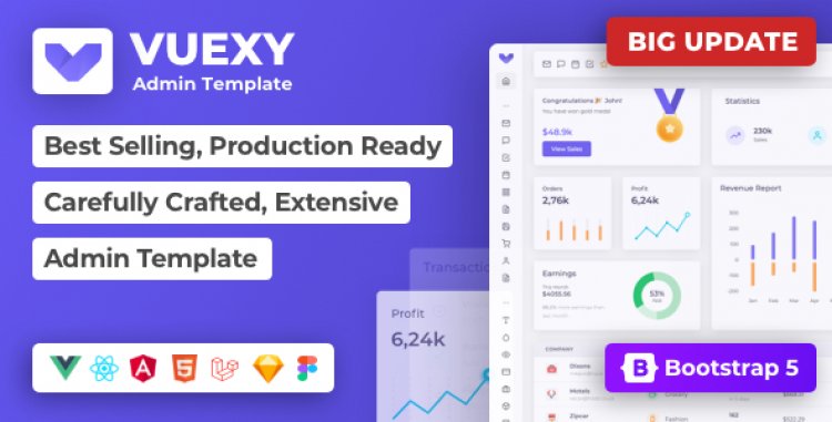 Vuexy - Vuejs, React, HTML & Laravel Admin Dashboard Template
