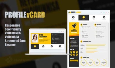 ProfilevCard Responsive Blogger Template