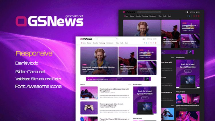 GSNews - Blog & Magazine Blogger Template