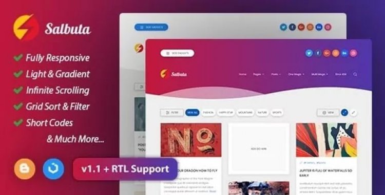 Salbuta - Blog & Responsive Blogger Template