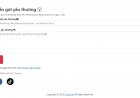 Share code website gửi lời nhắn yêu thương