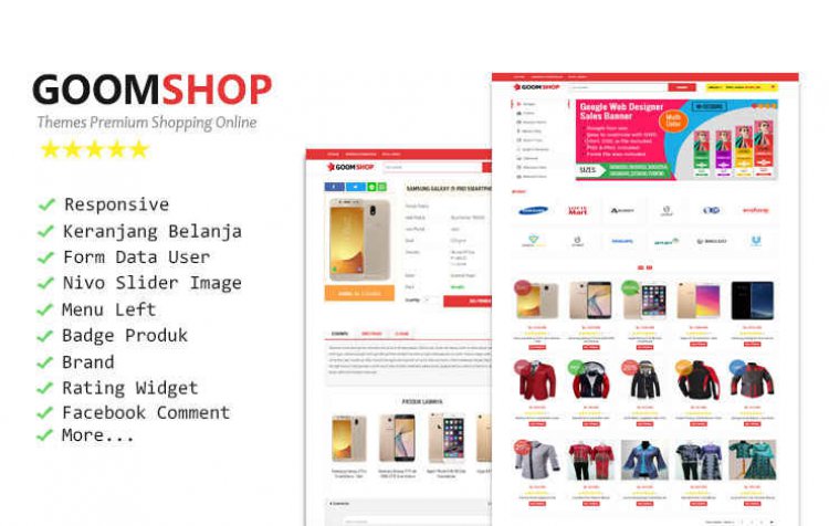 Goomshop Premium Responsive Blogger Template