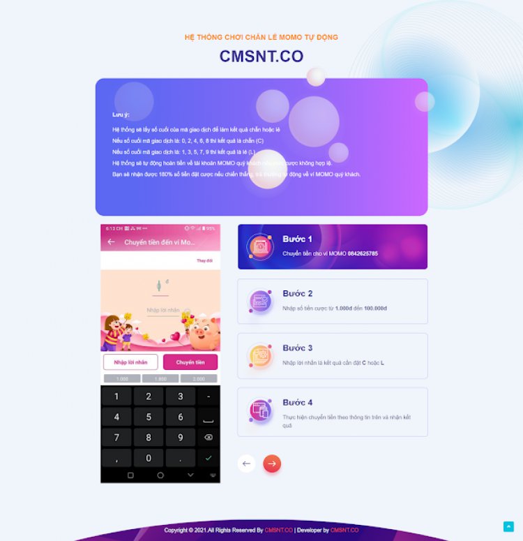 Share code Chẵn lẻ Momo bản ngon