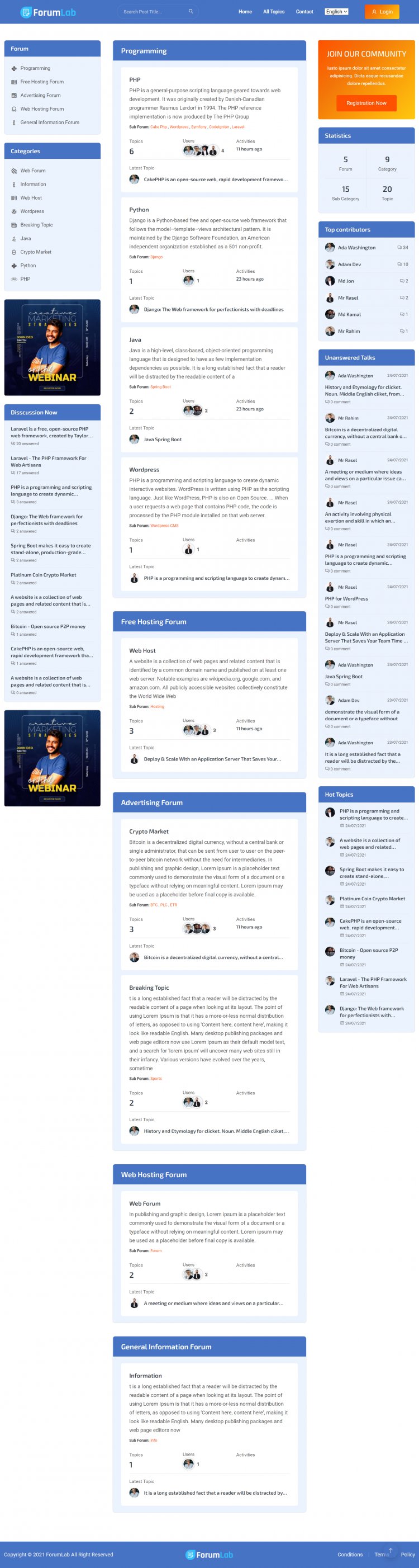 ForumLab - Mã nguồn PHP Diễn đàn cộng đồng