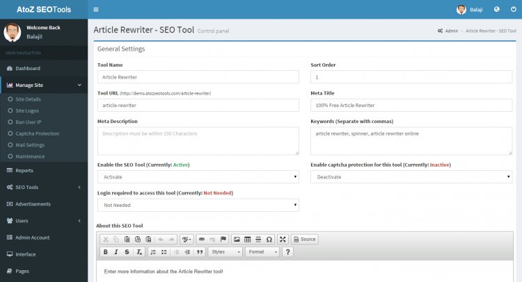 AtoZ SEO Tools - Công cụ tối ưu hóa công cụ tìm kiếm